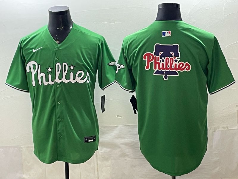 Men 2026 Philadelphia Phillies Blank Green Game Nike MLB Jersey 005->philadelphia phillies->MLB Jersey